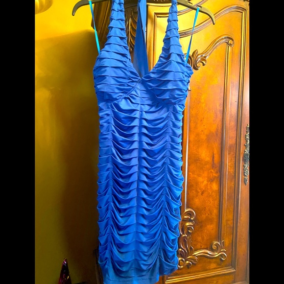 New Without Tag ENTRY  Halter Ruffles Dress - Picture 1 of 6